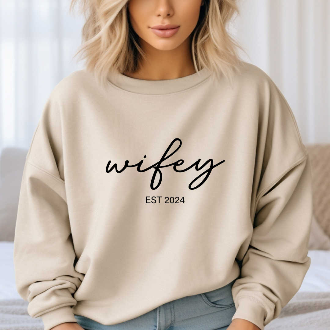 Wifey Est 2024 Sweatshirt