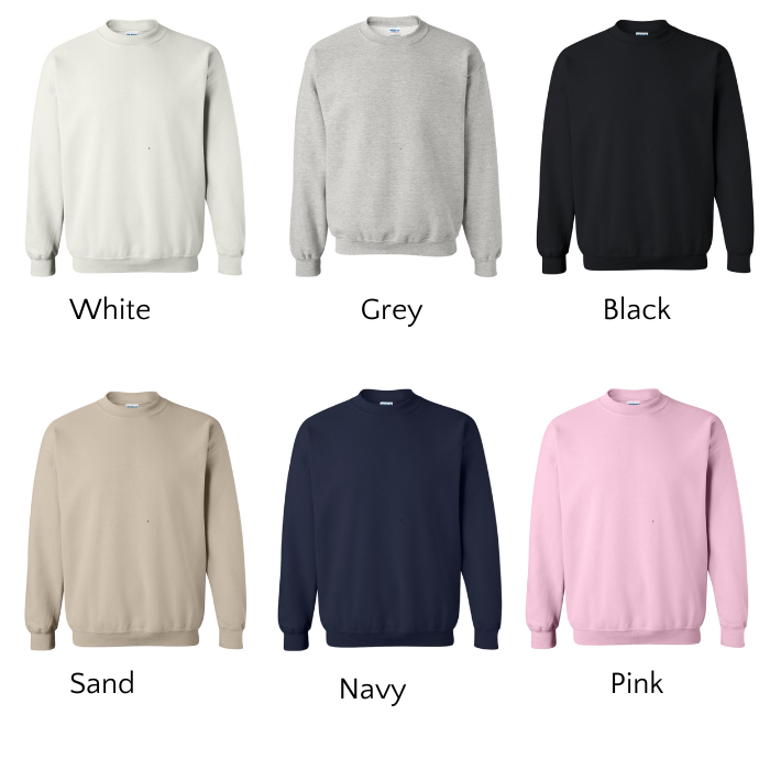 Wifey & Hubby sweatshirts EST 2024 (select YOUR year)  (set of 2)