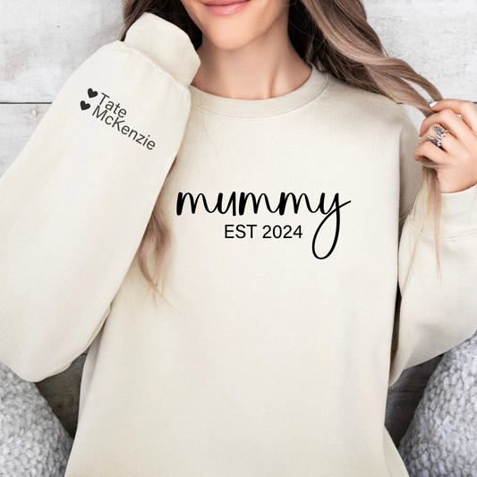 Custom Mummy EST 2024 sweatshirt