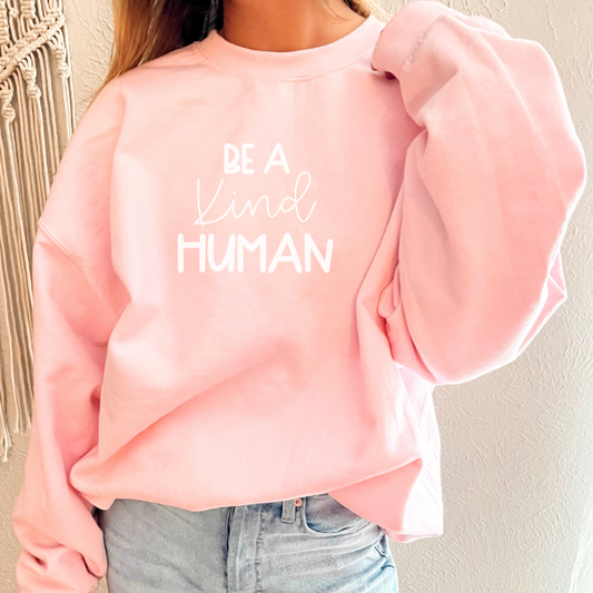 Be a kind Human sweatshirt (ow)