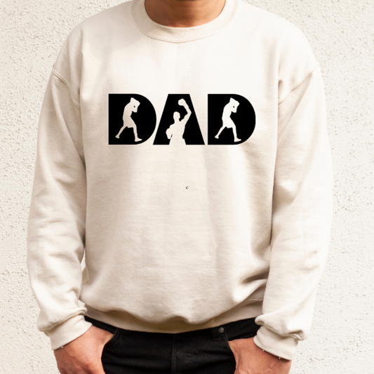 Dad boxing sweatshirts  A variety of colors and sizes, so you’re sure to find one that fits your style. Our sweatshirts are made with quality materials for a comfortable fit. Wear them for workouts or just to show your love for the sport.  6 colours - Sand, White, Black, Grey, Pink or Navy   Details • Classic Unisex fit • Sizes S - XL • 50% Cotton / 50% Polyester preshrunk fleece knit • 6 colours - Sand, White, Black, Grey, Pink, Navy