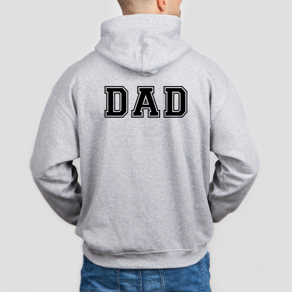 Dad Hoodie - Varsity   Our hoodies are soft & Comfortable to help you feel cozy and relaxed. They come in several colours and true to fit sizes. (Go up a size for a more oversized, relaxed fit)  Unisex Hoodie - suitable for men and women.  This design is also available on Tees and sweatshirts.