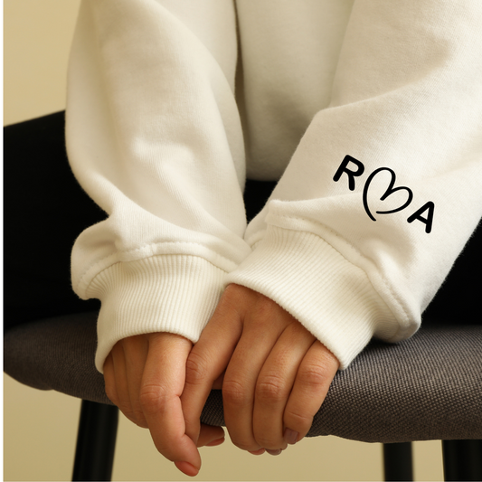 Custom 'Love initials' Personalised Sweatshirt