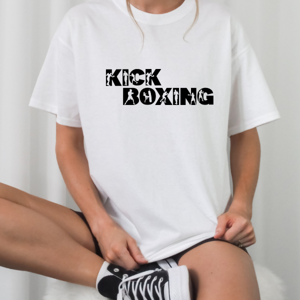 Kickboxing T Shirt  This 'Kickboxing' T-shirt is a great tee for the gym or everyday wear!  Our Tees are soft & Comfortable to help you feel cozy and relaxed. They come in several colours and true to fit sizes. (Go up a size for a more oversized, relaxed fit)  Unisex T-shirts - suitable for men and women.