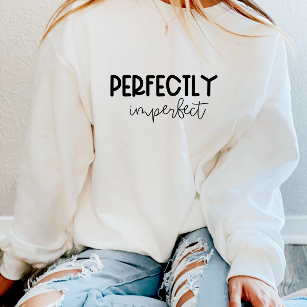 Perfectly imperfect sweatshirt available in 6 colours - Sand, White, Black, Grey, Pink or Navy.  Unisex sizing for a relaxed fit. True to fit sizing. Size up for oversized look.