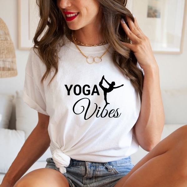 Yoga Balance  Perfect Tshirt for your Yoga class or to express your love for Yoga!  Our Tees are soft & Comfortable to help you feel cozy and relaxed. They come in several colours and true to fit sizes. (Go up a size for a more oversized, relaxed fit)  Unisex T-shirts - suitable for men and women.